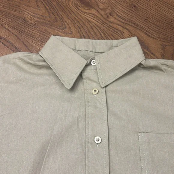 Two Piece Outfit ; High Rise Wide Leg Pants and Long Sleeve Crop BNWOT - Picture 12 of 14